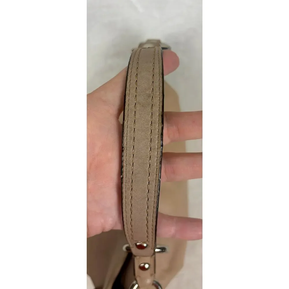 Coach Y2K Carly Curb Chain Hobo in Blush/Champagne Premium Leather